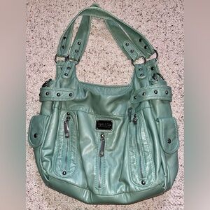 Green Faux Leather Scarleton Purse/Shoulder Bag - EXCELLENT CONDITION